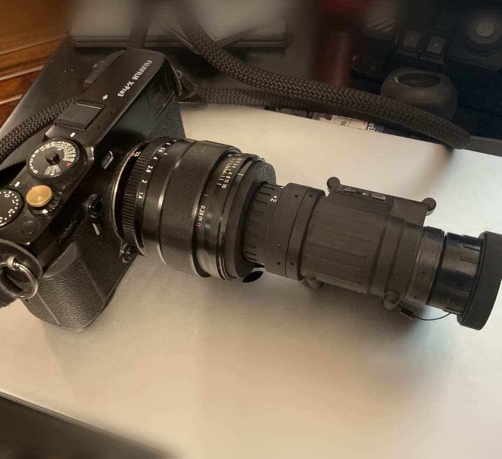 PVS-14 to camera lens adapter 3d model