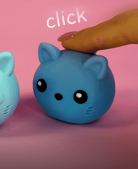 Mini! Clicker Cat Fidget No Stress 3d model