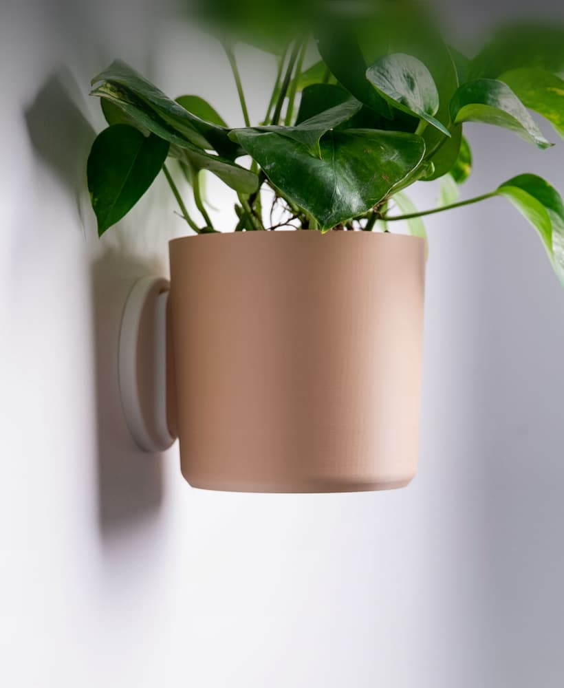 Wall Planter with Hidden Drip Tray - LG03 3d model