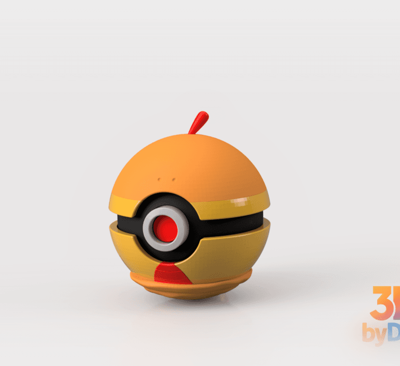 Scraggy Poke Ball 3d model