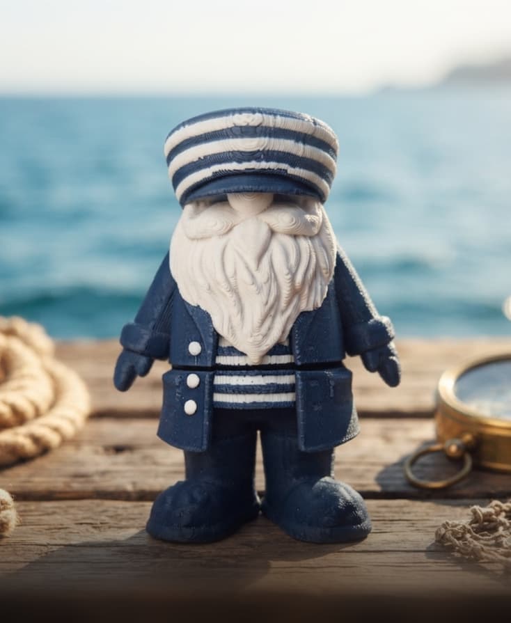Old Sailor mini flexi + fridge magnet + keychain 3d model