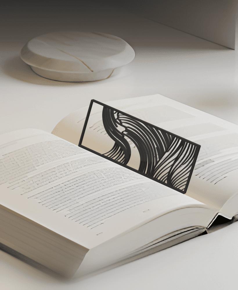 Ocean Bookmark, Gift Idea 3d model