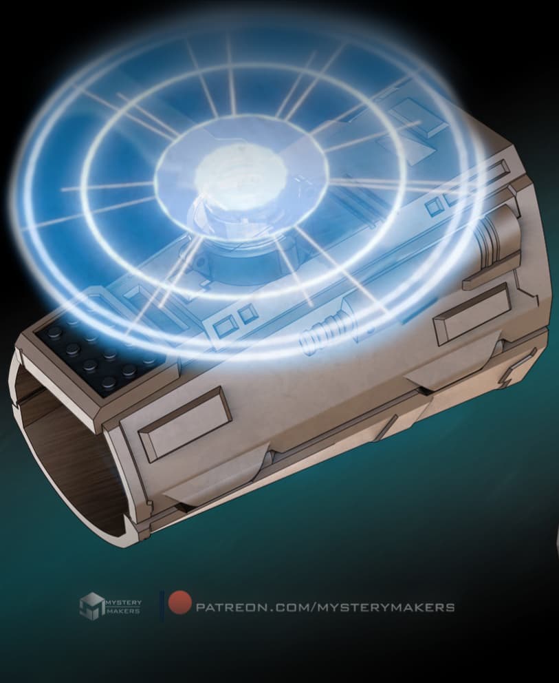 Holoprojector Vambrace with accessories MMV_02 3d model
