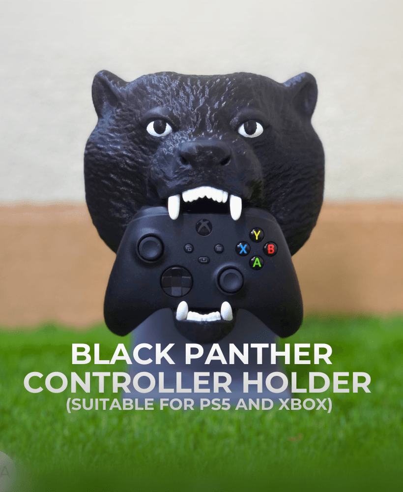 Black Panther Controller Holder / Suitable for Playstation and XBOX 3d model