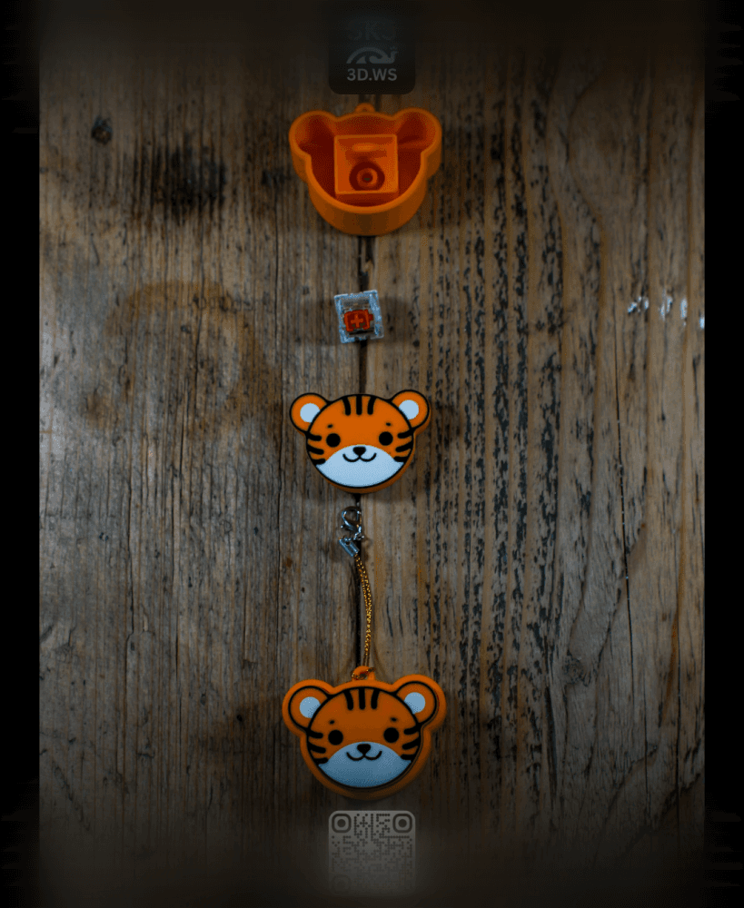 Tiger Keycap clicker 3d model
