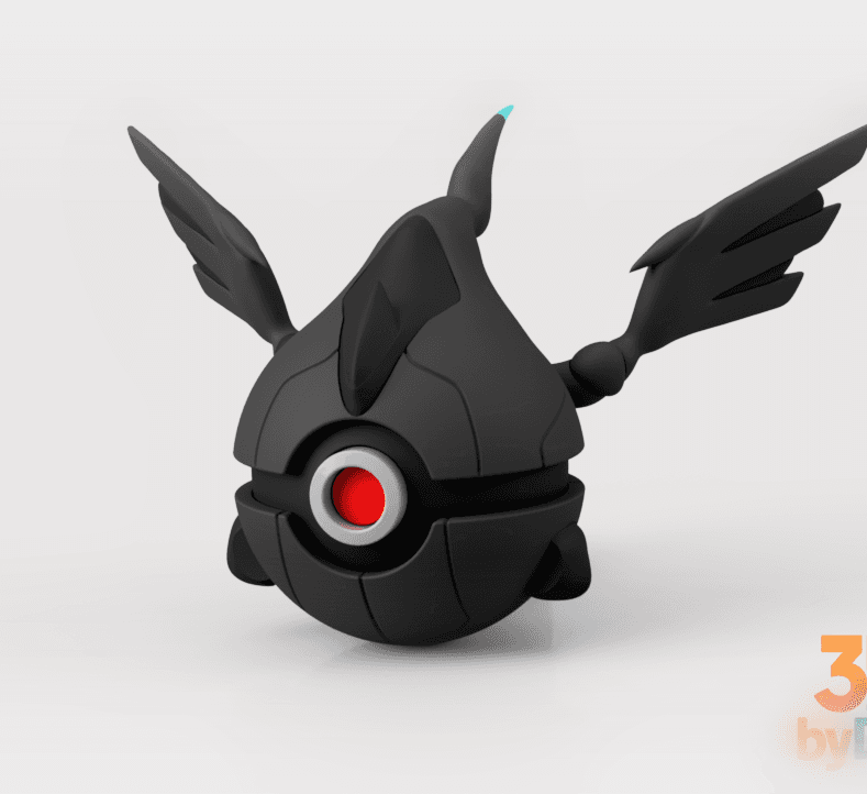 Zekrom Poke ball 3d model