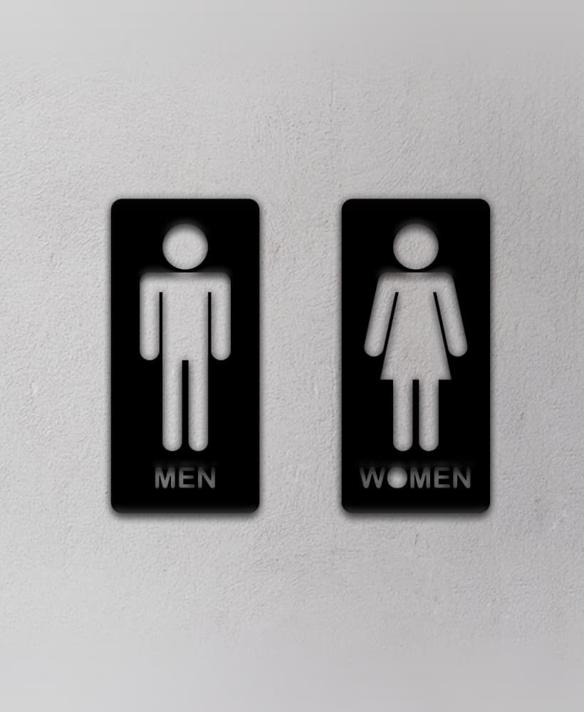 Toilet Sign 3d model