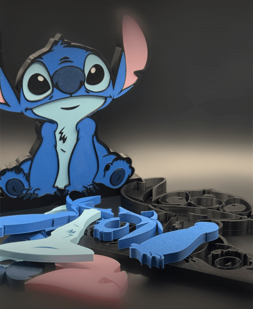 Stitch Muti-Part Sign (No AMS) 3d model