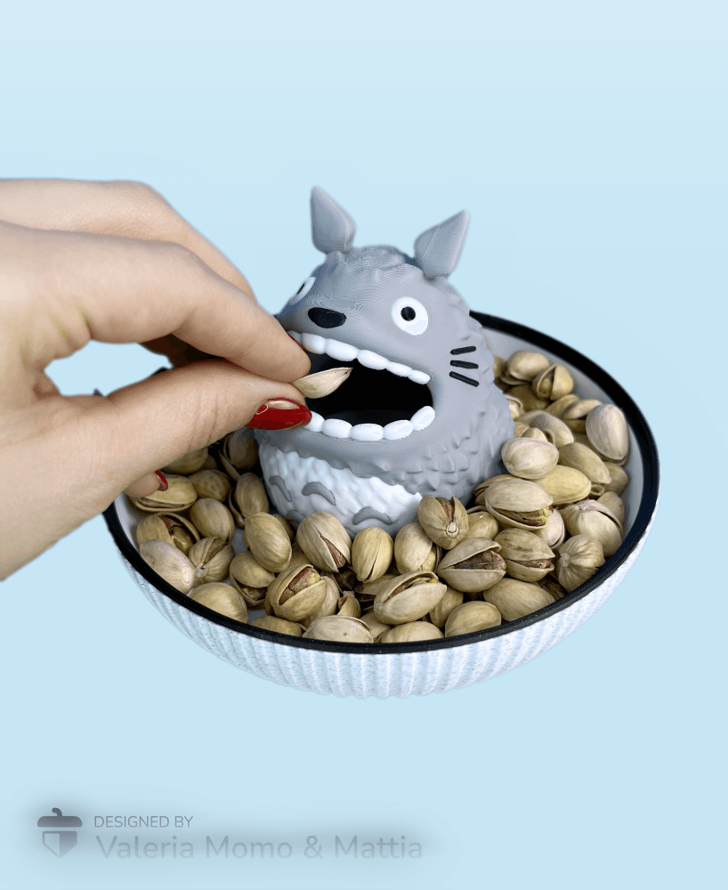 Totoro Snack Bowl, for popcorn, peanuts and pistachios! 3d model