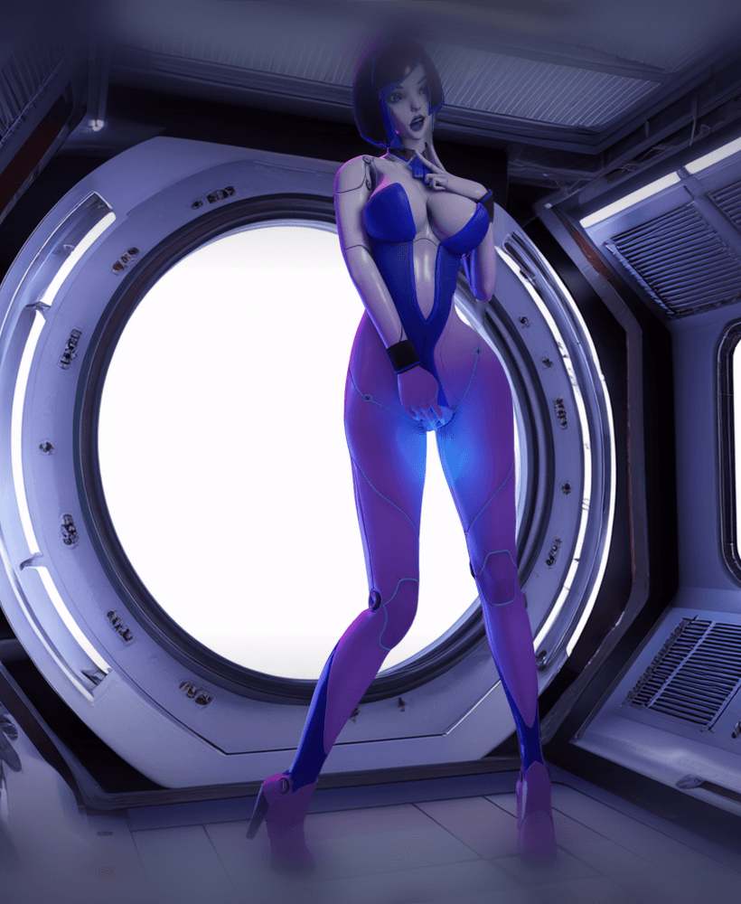 Sexy Robot Girl V2 3d model