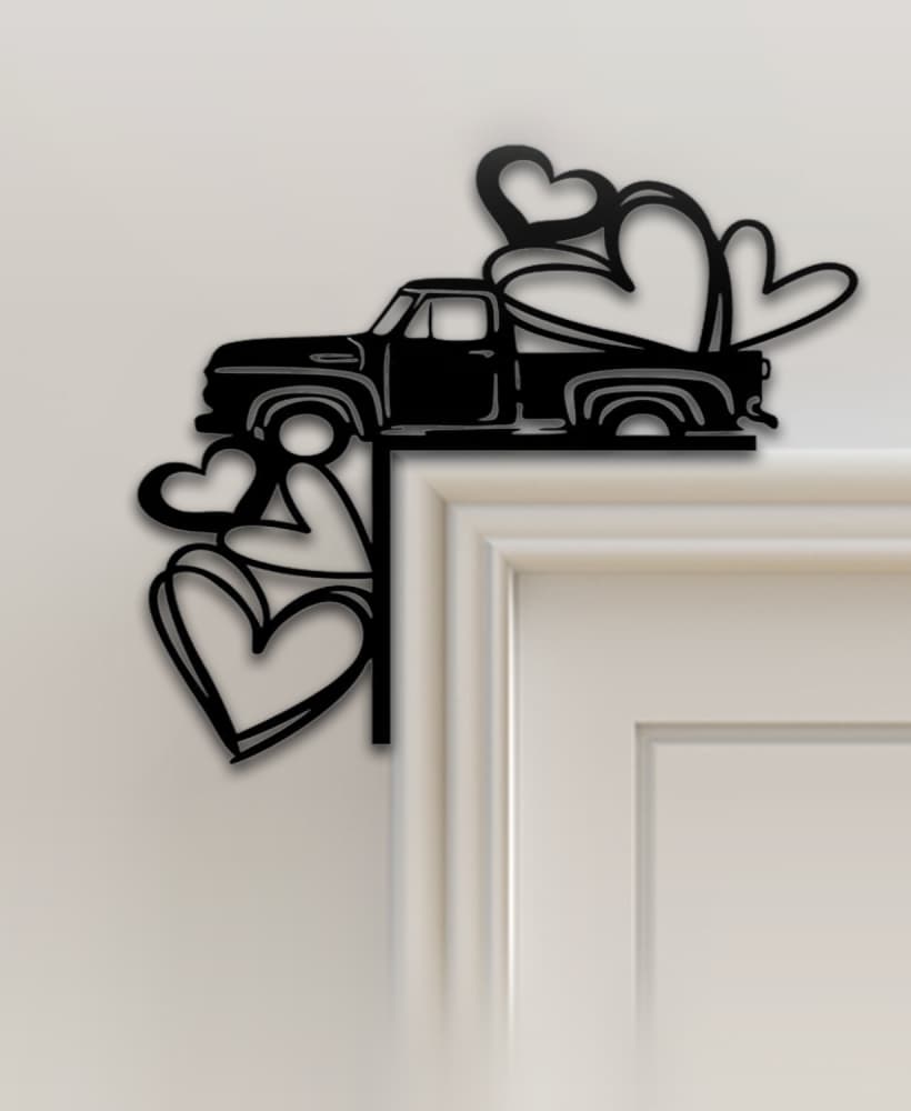 Heart Pickup Door Corner Decor 3d model
