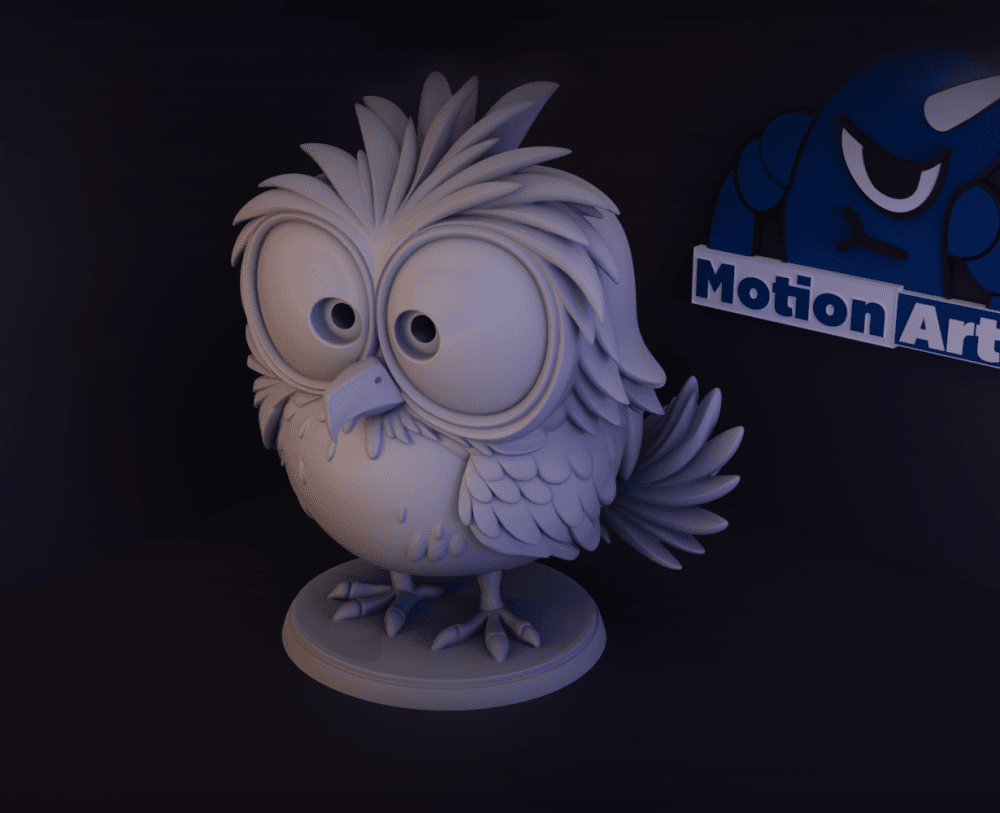Passaro arrepiado.stl 3d model
