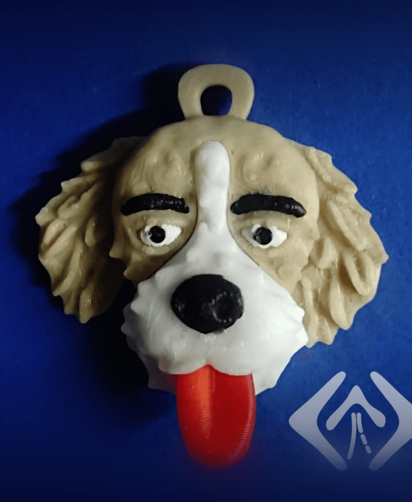 Puppy Keychain 3d model