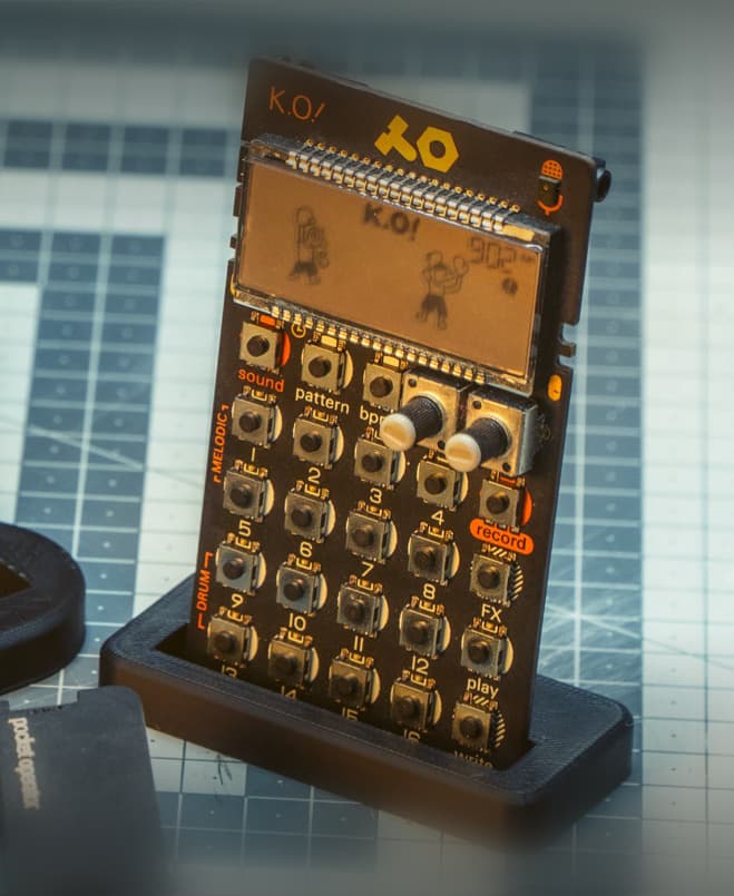 Pocket Operator Stand (with or without case) 3d model