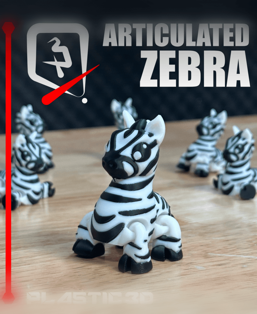 Articulated Zebra — The Striped Sprinter 3d model