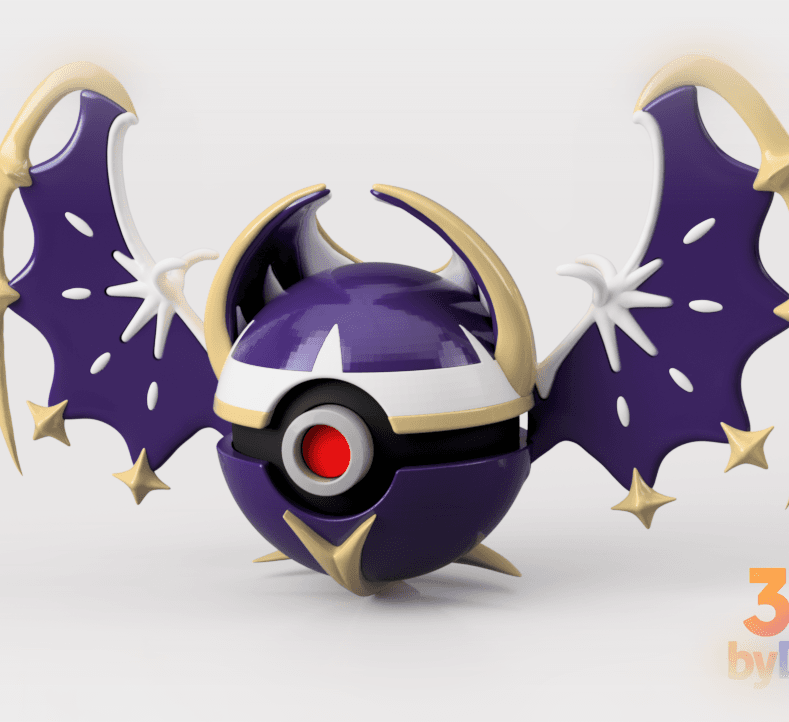 Lunala Poke ball 3d model