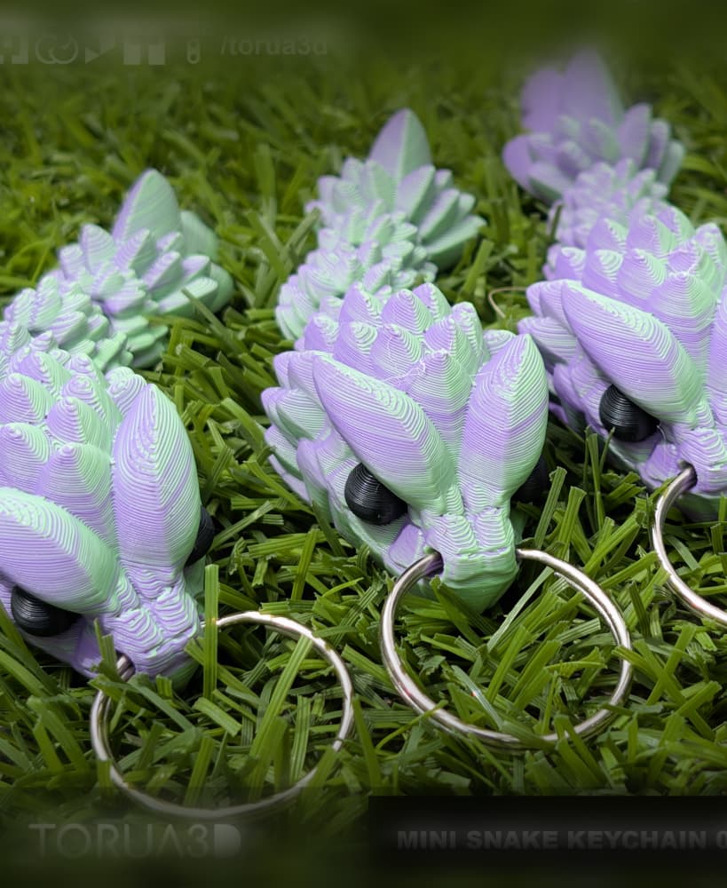 Mini Snake Keychain 003 3d model