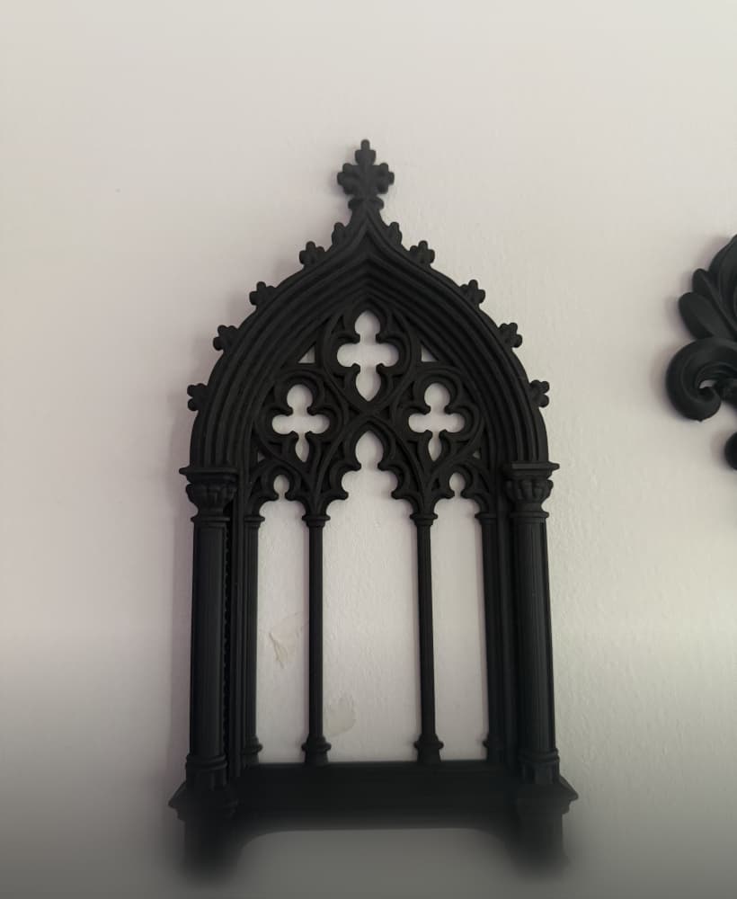 Gothic Cathedral Window Gothic Arch Wall Decor 3d model