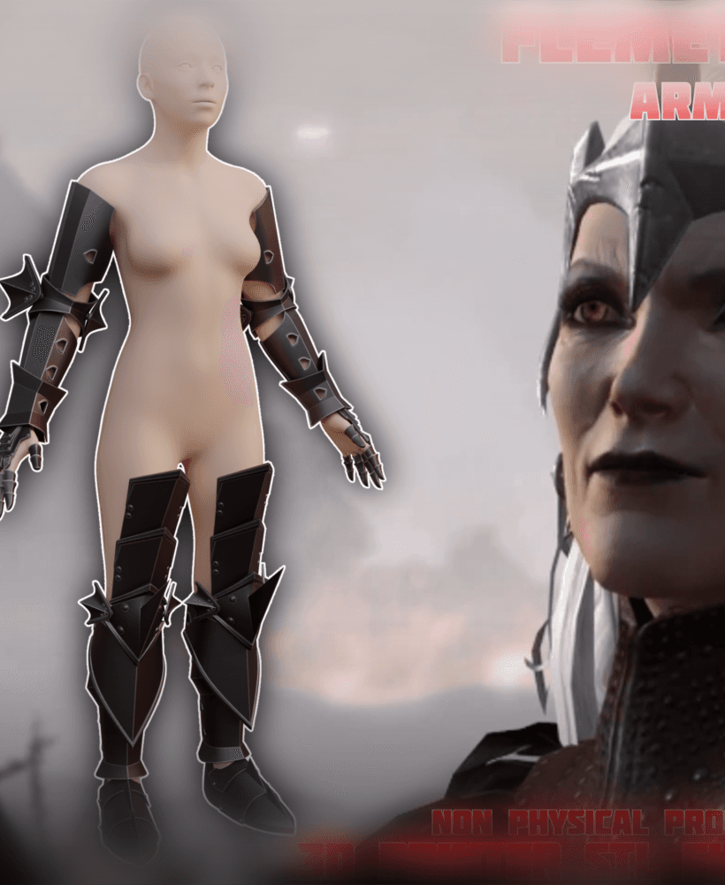 Fantasy Flemeth Armor Dragon Age 3d model