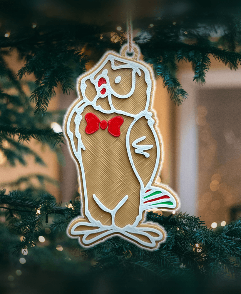 Owl Winnie The Pooh Christmas Ornament 3d model