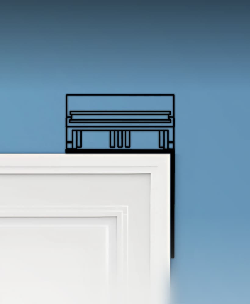 Piano Door Corner Decor 3d model