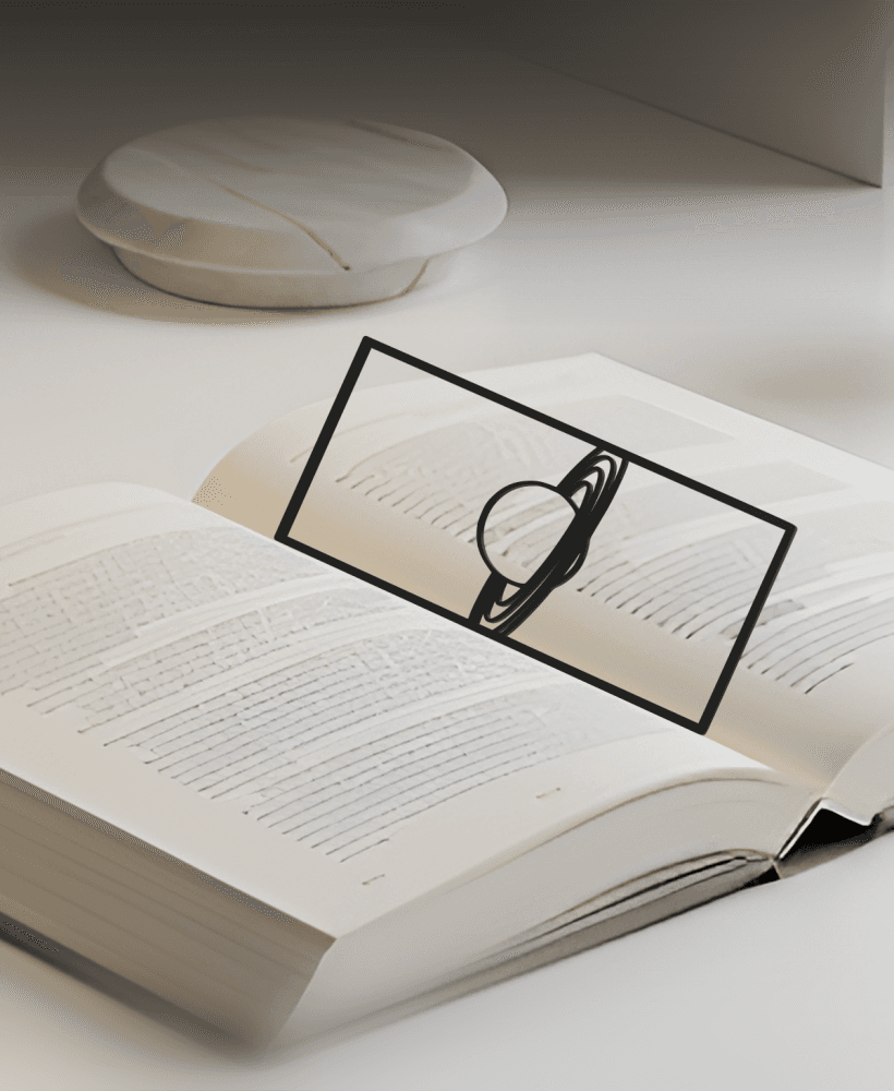 Planet Bookmark, Gift Idea 3d model