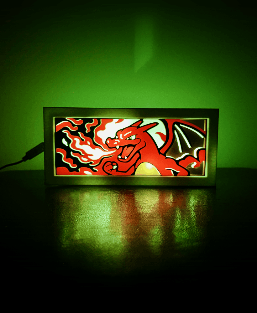 Charizard - LED Lightbox - NO AMS NEEDED 3d model