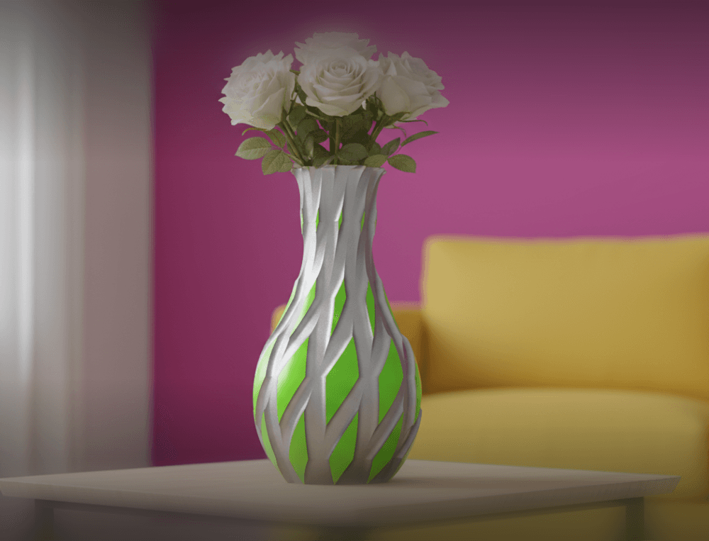 Flow Weave Vase – Organic 3D Printable Design 3d model