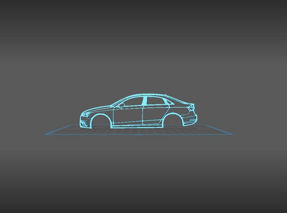 Audi - A3 2015 Wall Art 3d model