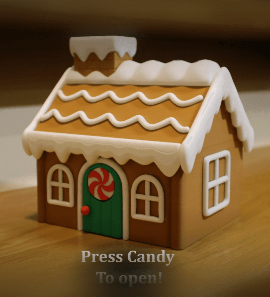 Gingerbread House Box 3d model