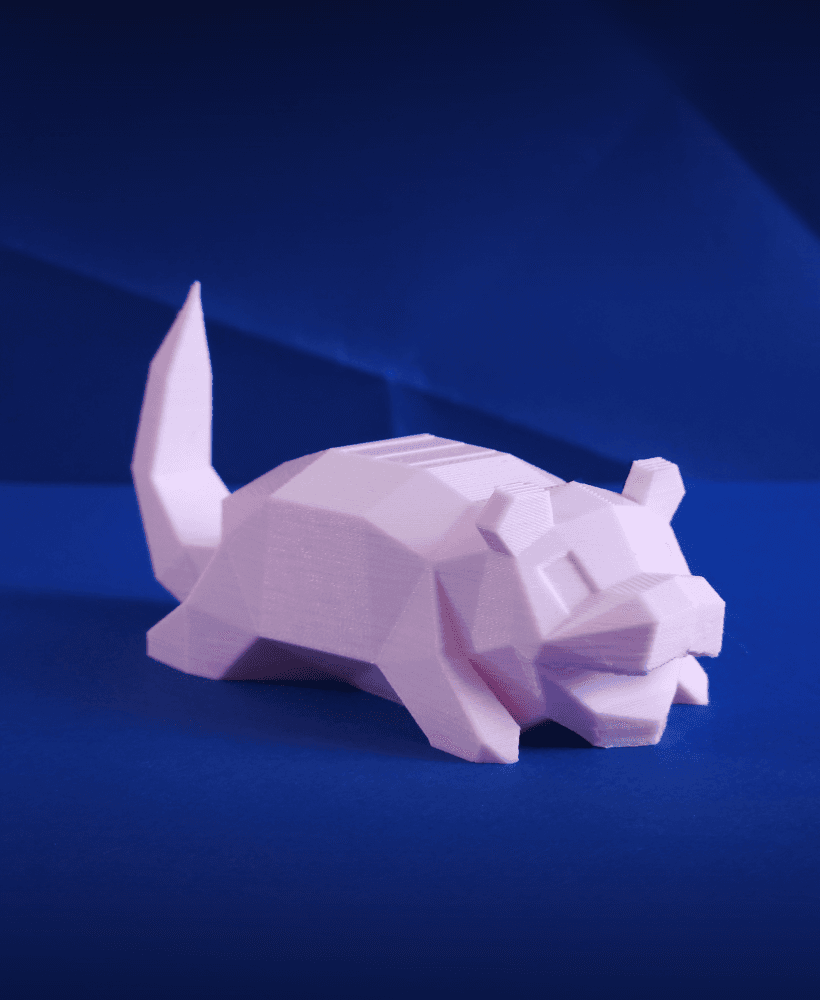 Slowpoke Low Poly Pokemon 3d model