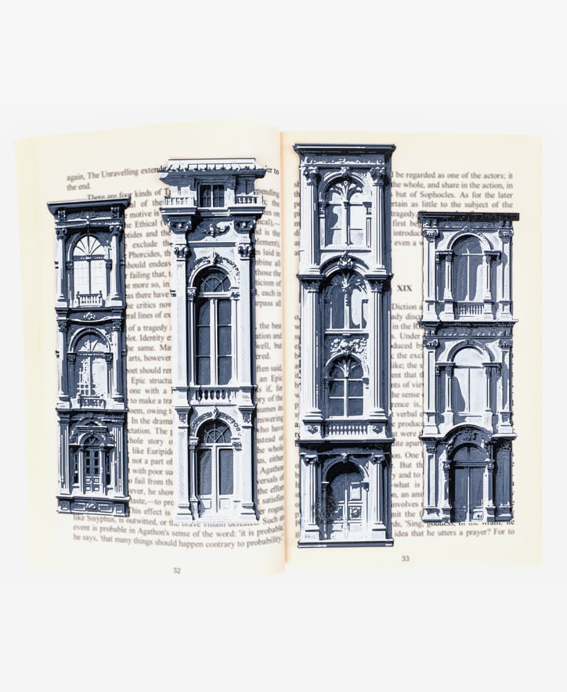 Classical Facade Bookmarks 3d model