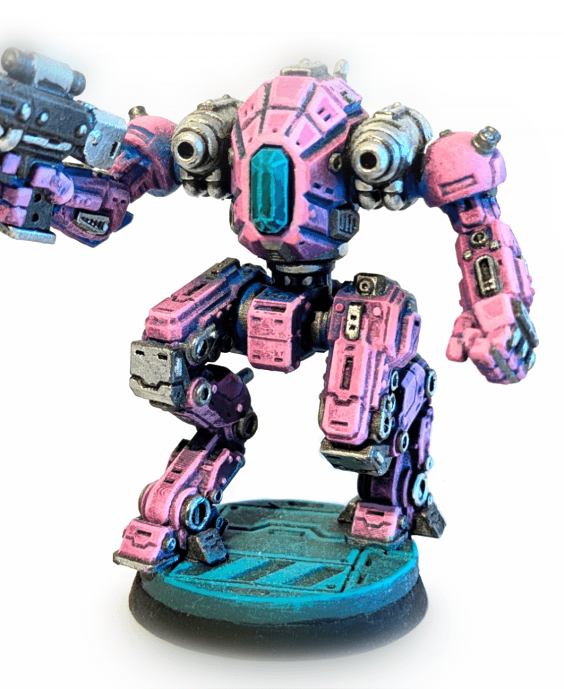 Mech Forge Quartz Tabletop Miniature for 32mm Wargames Modular Light Mech Kit 3d model