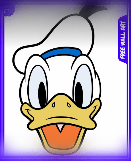 Donald Duck - FREE wall art 3d model