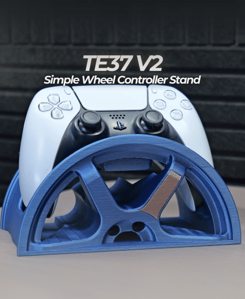 TE37 V2 Simple Wheel Controller Stand 3d model