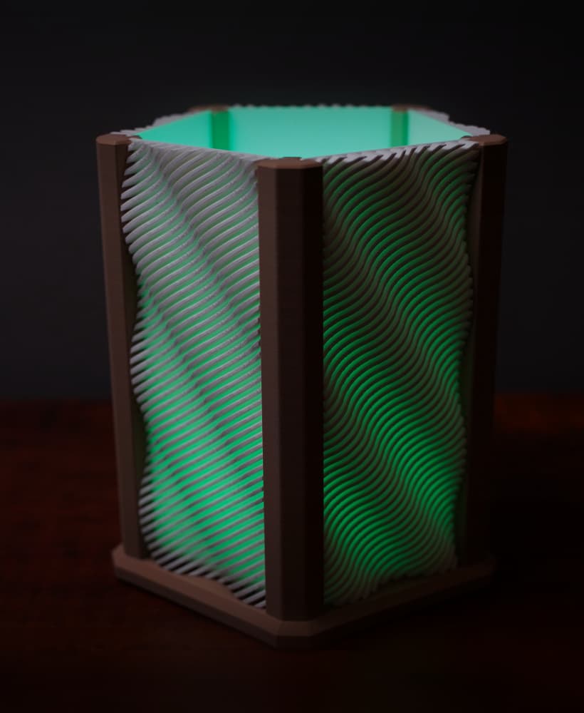 Wavy Panel Lamp 3d model