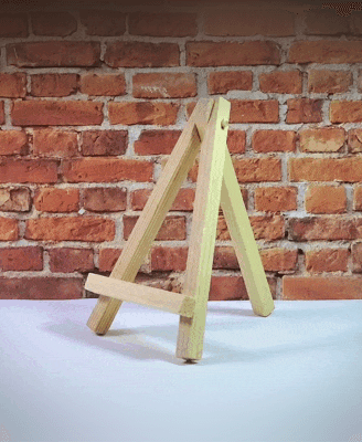 Print-In-Place Miniature Easel :: Art & Hobby Display Stand 3d model