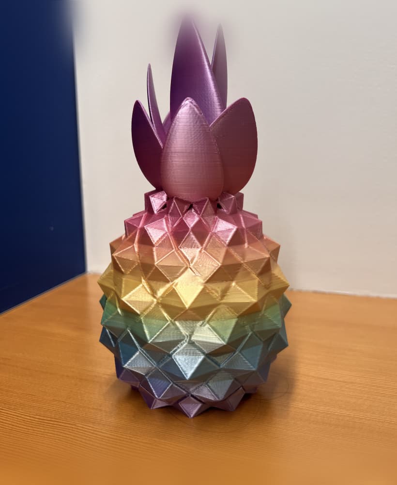 Leafy Geometric Pineapple 3d model