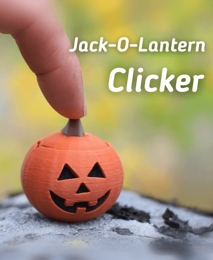 Jack-O-Lantern Clicker - Ludo toy - Fidget toy 3d model