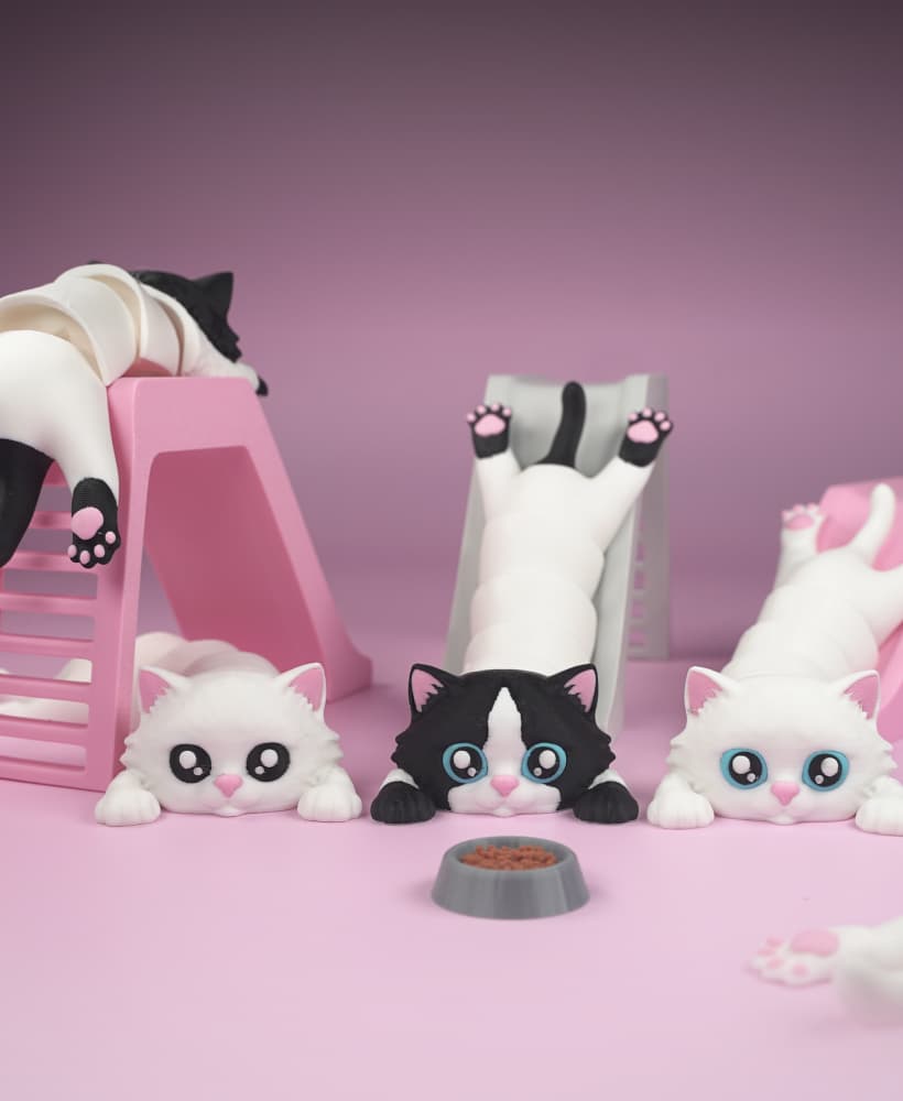 Flexi Articulated Cat 3d model