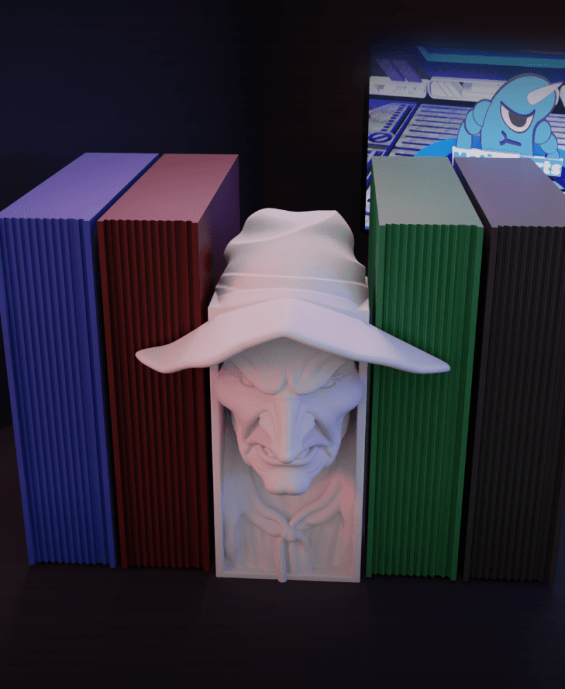 Separador livros bruxa.stl 3d model