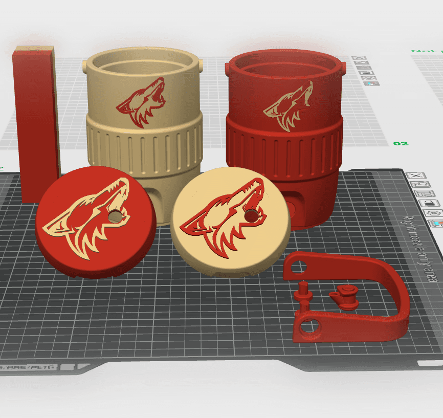 AZ Coyotes coller coozie.3mf 3d model