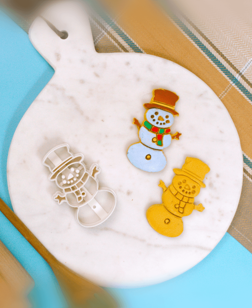 Snowman Christmas Cookie Cutter 3d model
