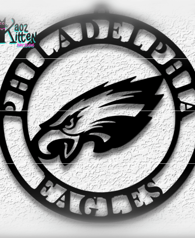 philadelphia eagles wall art football team decor 3d model