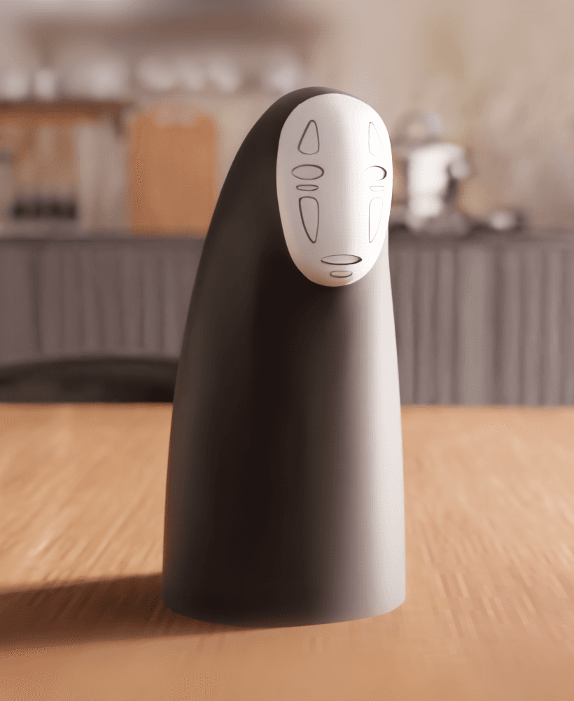 No-Face Kaonashi Figurine 3d model