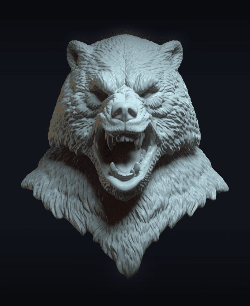 Urthak v3 (actiong figure head) 3d model