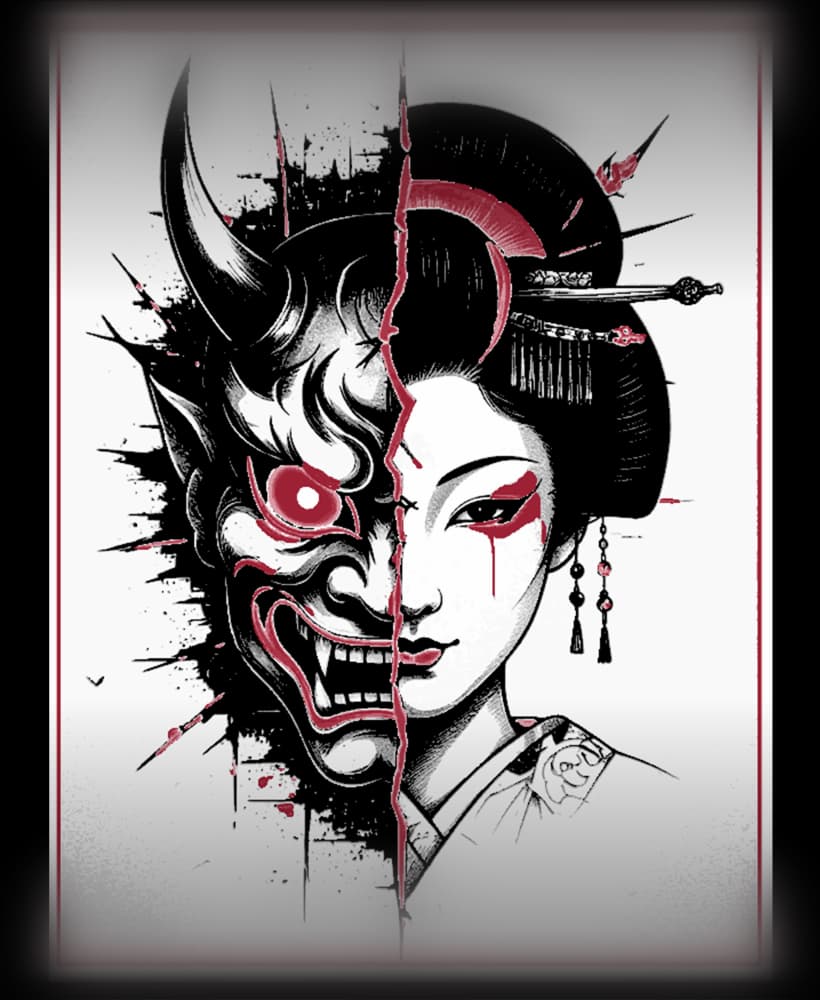 The hidden and the revealed - Two sides of personality - Hueforge wall art 3d model