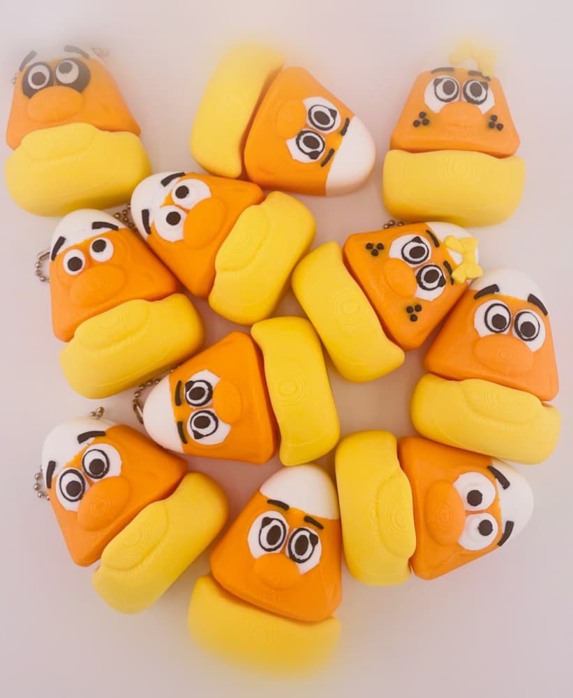 Candy Corn Mini Flexi & Key Chain Set 3d model