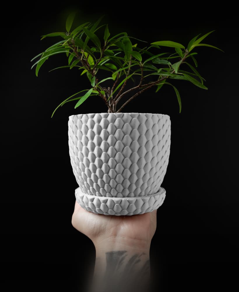 Dragonscale Planter Pot 01 by MODERN MACHINE 3d model