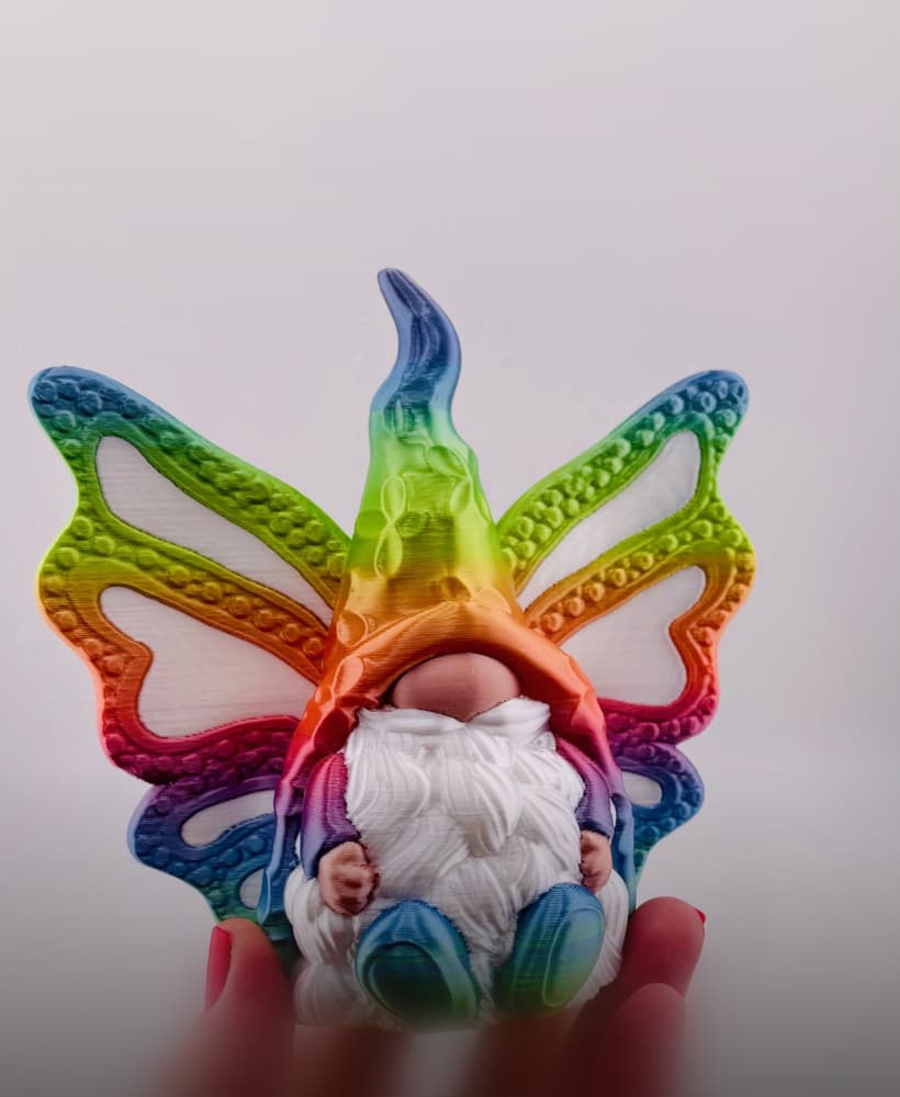 Stained Glass Butterfly Gnome 3d model